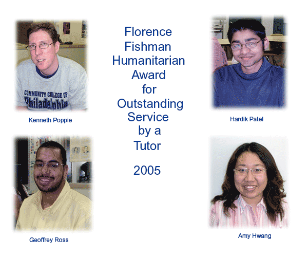 Picture of Fishman Award Winners: Kenneth Poppie, Amy Hwang, Hardick Patel, Geoffrey Ross