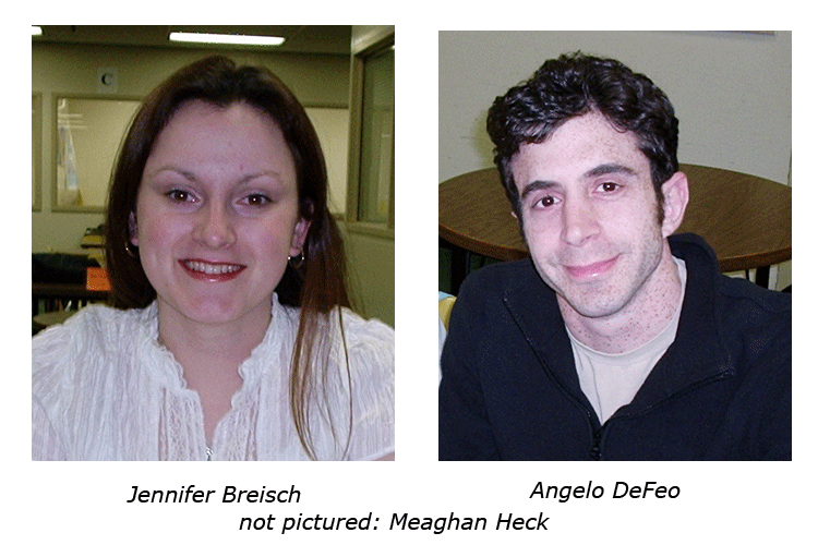 pictures of jennifer breisch and chris defeo, not pictured meaghan heck