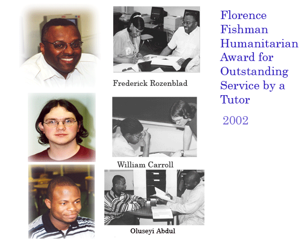 Picture of Fishman Award Winners: Frederick Rozenblad, William Carroll, Oluseyi Abdul