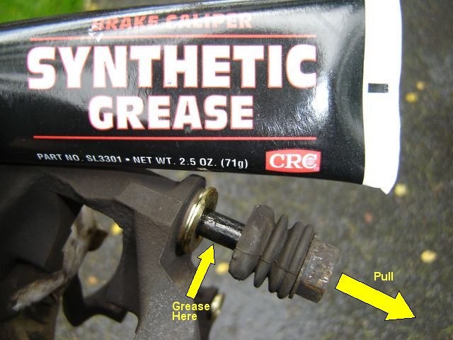 Honda caliper slide pin grease